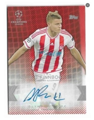 2015-16 Topps UEFA Champions League Auto Card : Alfred Finnbogason #02/25 - Image 1 of 2