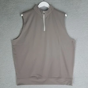 Genteal Performance Vest Adult Large Golf 1/4 Zip Pullover Casual Travel Taupe - Picture 1 of 8