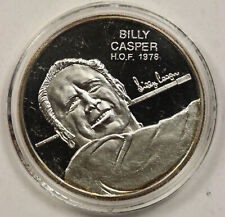 1978 Billy Casper PGA Tour World Golf Hall of Fame .999 Fine Silver Round 1 oz