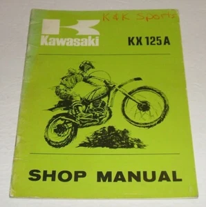 Kawasaki 1975 Kx125 Service Manual Shop Repair Owners Kx 125 - Foto 1 di 6