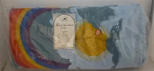 Vintage Cannon 20 Stück Blau Regenbogen Fransen Handtuch Set-Made in USA - Bild 1 von 4