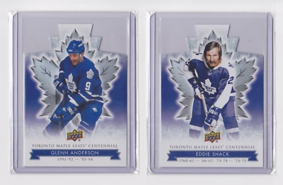 2017 TORONTO MAPLE LEAFS CENTENNIAL BLUE DIE CUT BASE PARALLEL - DROP DOWN LIST - Image 1 of 4
