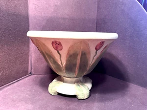 Large RARE Weller Pottery Footed Jardinière / Planter with Tulip Motif - Picture 1 of 5