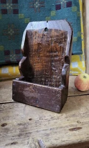 A Super Small Primitive Hanging Shelf Niche Spill Holder Folk Art - Picture 1 of 6