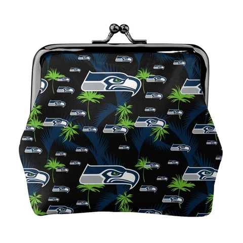 Seattle Seahawks Leather Coin Purse Change Purse Hawaii Printed Lady Wallet Cover