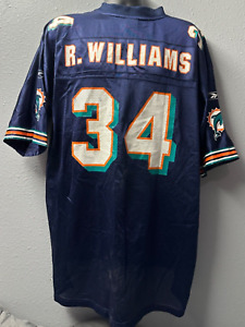 NFL Miami Dolphins #34 Ricky Williams Football Jersey Men's Sz: XL Blue - Used