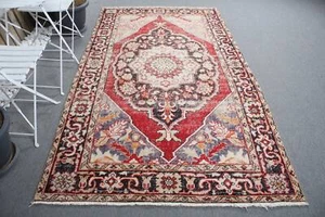 4,9x8,8 ft großer Teppich, bunter Teppich, türkische Teppiche, Statement Teppiche, Vintage Teppich - Bild 1 von 10