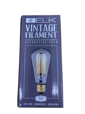 Led Light Bulbs Elk Vintage Filament Light Bulb - 60 Watt Medium Base 1092 - Image 1 of 4