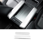 For Toyota Sienna 2021-2023 Matte Silver Central Console Armrest Box Strip Trim