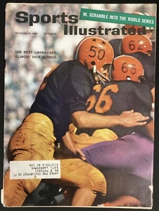 Dick Butkus Sports Illustrated Magazine 10/12/1964 Illinois Bears Football HOF - Picture 1 of 2