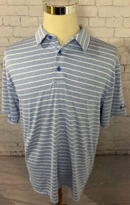 Camisa polo Under Armour Heat Gear azul a rayas manga corta para hombre talla L - Imagen 1 de 7