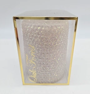 4” Handmade Beeswax Pillar Candle White Glitter Oak Forest California NEW - Picture 1 of 5