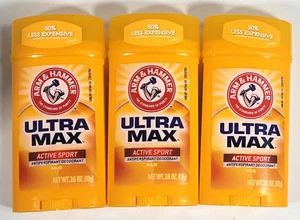 Arm and Hammer Ultra Max Solid Antiperspirant Deodorant Active Sport 2.6 Oz. Ea - Picture 1 of 4