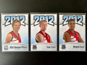 2012 AFL Draft Prospects rookie card MINT lot of 3: Saad, Frost, Hoskin-Elliott - Picture 1 of 2