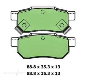 Protex Rear Brake Pads fit Honda Civic Jazz Integra Prelude Rover DB1163B - Picture 1 of 1