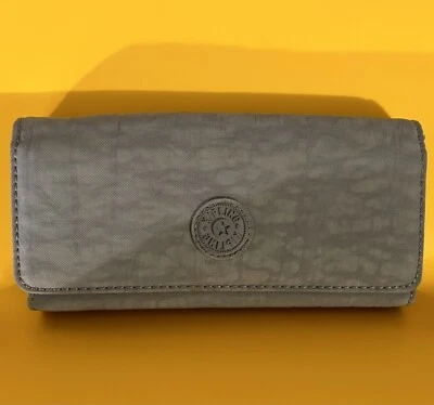 Carteira cinza longa Kipling - Money Love - Imagem 1 de 4