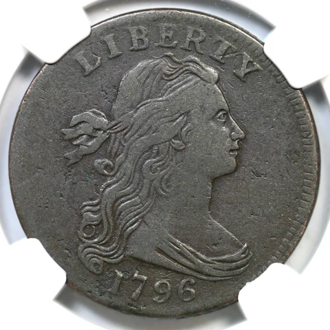 1796 S-92 R-3 NGC VF 20 Rev of 95 Draped Bust Large Cent Coin 1c Cover
