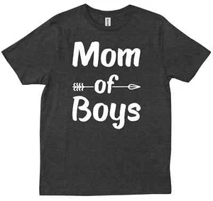 Mom Of Boys Best Mommy Mother's Day Gift Ideas For Moms with Sons T-shirt - Picture 1 of 10