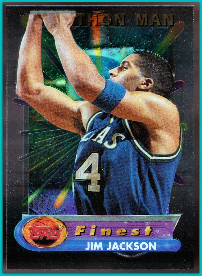 DALLAS MAVERICKS 1994-95 TOPPS FINEST JIM JACKSON MARATÓN HOMBRE ACETATO ENVÍO GRATUITO Foto 1 de 1