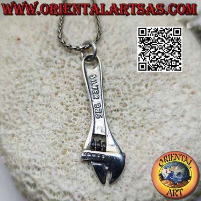 Ciondolo in Argento 925‰ la chiave inglese (funzionante) - Immagine 1 di 4