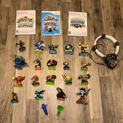 Nintendo Wii Skylanders Giants Lot Bundle Game, Portal,Spyros Tower & 18 Figures - Image 1 of 2