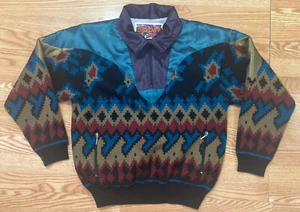 Vintage Spyder Wind Stopper Wool Blend Sweater Pullover Men's L Hong Kong EUC! - Picture 1 of 12