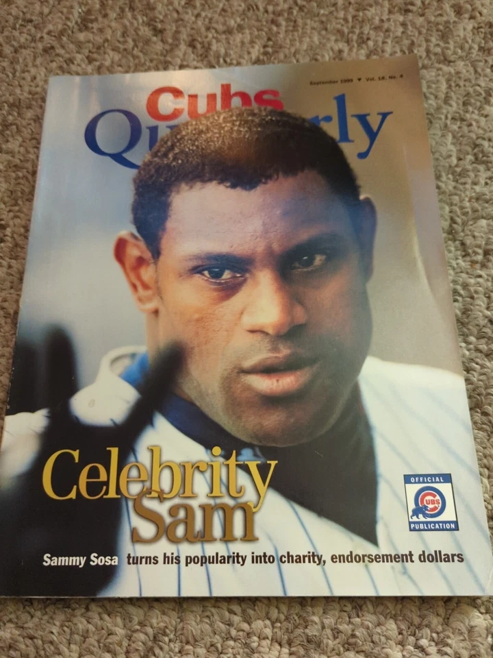 Cubs Quarterly Sammy Sosa September 1999 Vol. 18, No. 4 - Image 1 of 4