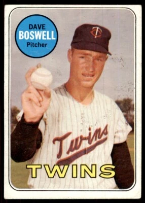 1969 Topps Dave Boswell , Minnesota Twins #459 - Image 1 of 2