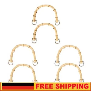 Holz-Handtaschengriffe aus Bambus, Ersatzgriff, D-f?mige Handtaschengriffe f? ha - Bild 1 von 13