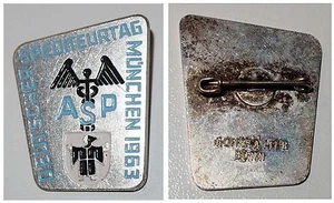 Broschen-Anstecknadel Deutscher Spediteurtag München 1963 ASP - Bild 1 von 1