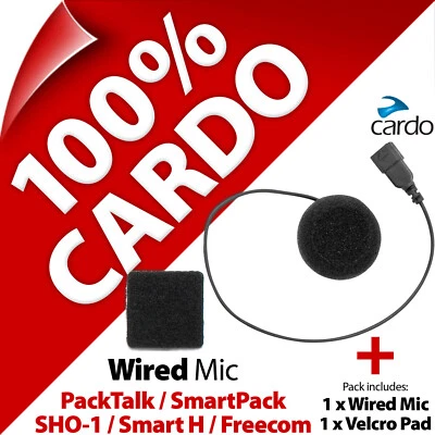 Cardo Cableado (Con Cable) Micrófono Repuesto PackTalk SmartPack SHO-1 Freecom Foto 1 de 4