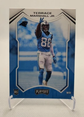 2021 Panini Playoff Football #220 TERRACE MARSHALL JR. RC Rookie Panthers - Image 1 of 2