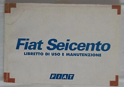 Fiat Seicento Libretto Uso e Manutenzione - 1^ Edizione IV 1999 - Immagine 1 di 2