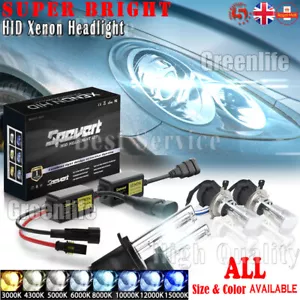55W HID Xenon Conversion Kit H1 H7 H8/9 9005/6 HB3/4 Car Headlight Bulbs Ballast - Picture 1 of 18