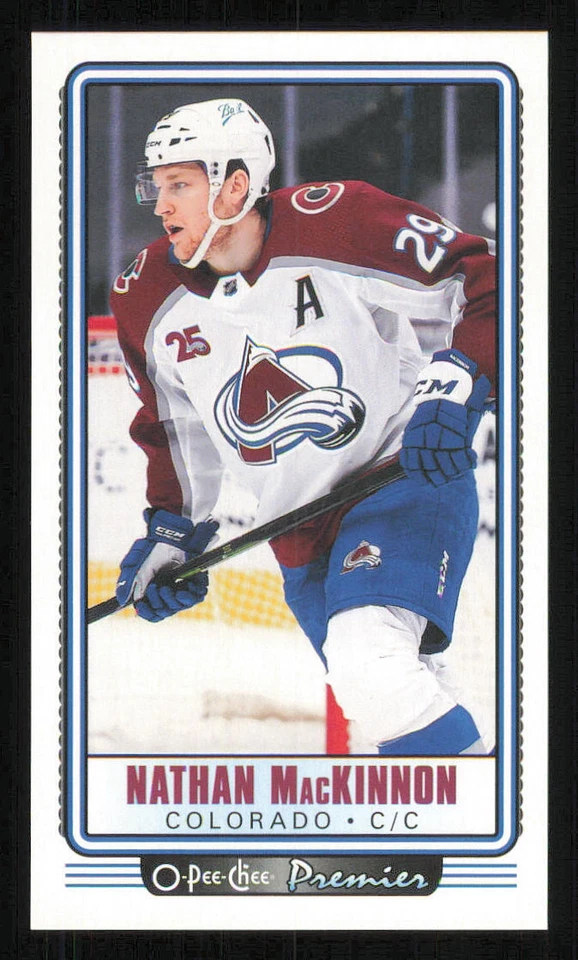 2021-22 O-Pee-Chee OPC Premier Tallboys #P4 Nathan MacKinnon - Image 1 of 2