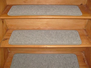 16 = STEP 9" x 30" - 2 Landing  30'' x 30'' WOVEN WOOL TUFTED CARPET Jute. - Picture 1 of 5