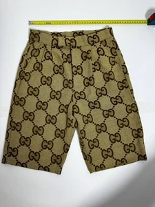 GUCCI Jumbo GG Jacquard Pattern Shorts Half Pants Size Small - Picture 1 of 10