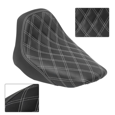 Cojín de asiento del conductor línea blanca para Harley Heritage Softail FLSTC 2006-2017 Foto 1 de 4