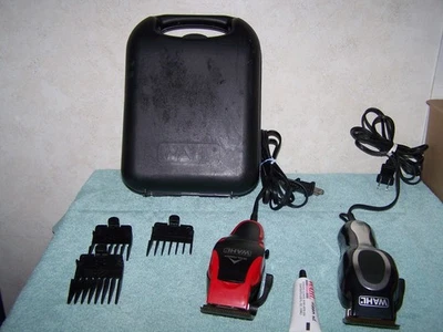 WAHL MAQUINILLAS DE AFEITAR ELÉCTRICAS RECORTADORAS MODELOS CNT2-M (ROJO) Y MC3 (NEGRO) CON ESTUCHE PROBADO Foto 1 de 3