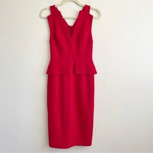 Cushnie et Ochs red cut out dress back zip cherry sexy going out event valentine - Picture 1 of 13