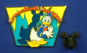 Donald Duck and His Shadow w/ Mickey Ears Groundhog's Day 2002 LE OC Pin # 9477 - Picture 1 of 4