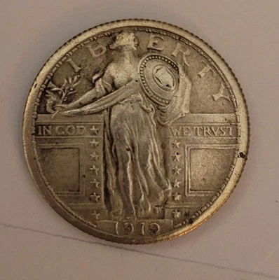 1919 Standing Liberty Quarter 25c - Image 1 of 3