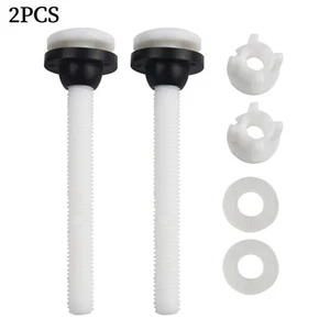Plastic Toilet Seat Bolts Replacement Washers Accessory Elements Hinge - Picture 1 of 24