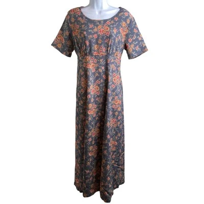 Maxi Vestido Floral Vintage Compagnie Internationale EXPRESS Talla 7/8 Y2K Retro Foto 1 de 4