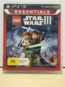 LEGO Star Wars III: The Clone Wars - PlayStation 3 Video Game With Manual🎯 - Picture 1 of 3