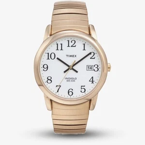 Timex Mens Easy Reader Gold Plated Watch T2H301 - Picture 1 of 1
