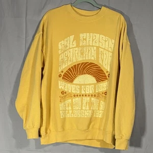 Billabong Yellow Sun Waves Graphic Sweatshirt Crewneck Gr. M Freizeit Winter - Bild 1 von 5
