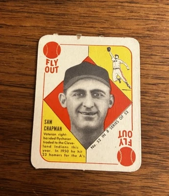 1951 Topps Blue Backs # 52 Sam Chapman EX - Image 1 of 2