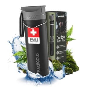 Bachgold Water Filter Camping [500 ml]- Portable Water Filter Hiking & Backpacki - Picture 1 of 6