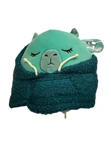 Squishmallows Nastia the Blue Teal Capybara wearing a Turquoise Hoodie 8" NWT - Picture 1 of 2